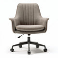 Bureau stoel met verstelbare hoogte in grijs stof en zwart onderstel 60 x 60 x 90cm