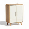 houten kast met witte deuren en laden afmetingen 80 x 40 x 100cm