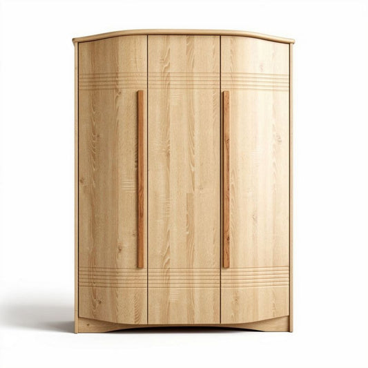Houten kast met drie deuren en een afmeting van 180 x 80 x 120 cm